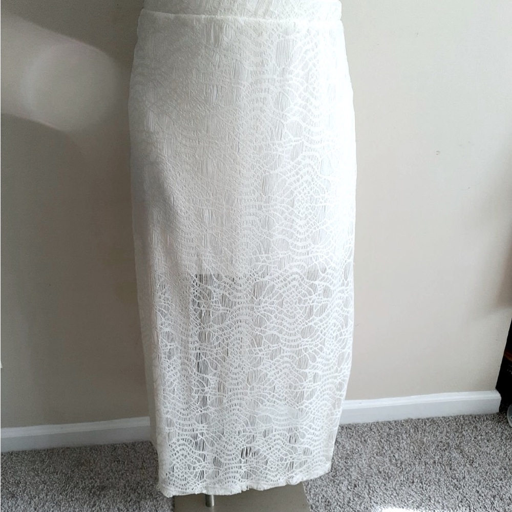NWT💕Women’s Plus Size Crochet Maxi Skirt - Picture 3 of 5